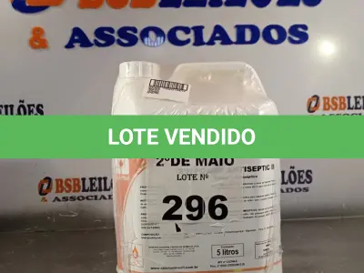 LOTE 296 - 02 GALÕES DE SABONETE ANTISSÉPTICO PARA AS MÃOS. (NO ESTADO, LEILÃO NÃO TEM GARANTIA E NEM DEVOLUÇÃO, SUJEITO A POSSÍVEIS AVARIAS VISÍVEIS/OCULTAS E/OU AUSÊNCIA DE COMPONENTES).