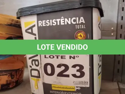 LOTE 023 - 01 - TINTA RESINA ACRÍLICA VERMELHO OXIDO 18 LITROS (NO ESTADO, NÃO SABEMOS SE FUNCIONA. LEILÃO NÃO TEM GARANTIA E NEM DEVOLUÇÃO, SUJEITO A POSSÍVEIS AVARIAS VISÍVEIS/OCULTAS E/OU AUSÊNCIA DE COMPONENTES)
