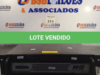 LOTE 311 - 01 NOBREAK ELETRÔNICO PARA RACK 3.000VA MARCA NHS. (NO ESTADO, LEILÃO NÃO TEM GARANTIA E NEM DEVOLUÇÃO, SUJEITO A POSSÍVEIS AVARIAS VISÍVEIS/OCULTAS E/OU AUSÊNCIA DE COMPONENTES).