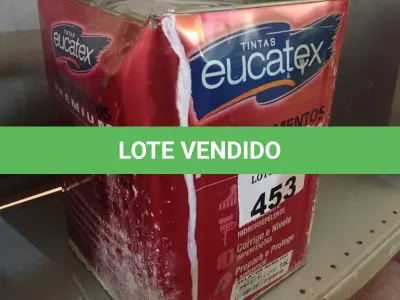 LOTE 453 - 01 LATA DE SELADOR ACRÍLICO EUCATEX 16L. (NO ESTADO, LEILÃO NÃO TEM GARANTIA E NEM DEVOLUÇÃO, SUJEITO A POSSÍVEIS AVARIAS VISÍVEIS/OCULTAS E/OU AUSÊNCIA DE COMPONENTES).