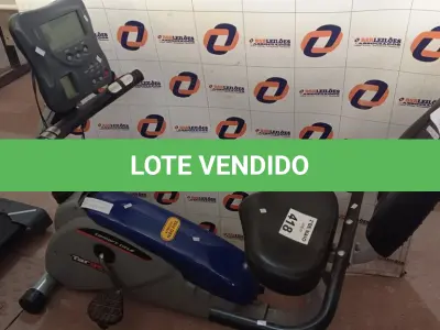 LOTE 418 - 01 BICICLETA ERGOMÉTRICA. (NO ESTADO, LEILÃO NÃO TEM GARANTIA E NEM DEVOLUÇÃO, SUJEITO A POSSÍVEIS AVARIAS VISÍVEIS/OCULTAS E/OU AUSÊNCIA DE COMPONENTES).
