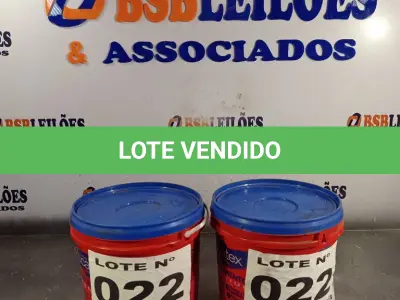 LOTE 022 - 02 - MASSAS ACRÍLICA EUCATEX 5,8KG (NO ESTADO, NÃO SABEMOS SE FUNCIONA. LEILÃO NÃO TEM GARANTIA E NEM DEVOLUÇÃO, SUJEITO A POSSÍVEIS AVARIAS VISÍVEIS/OCULTAS E/OU AUSÊNCIA DE COMPONENTES)