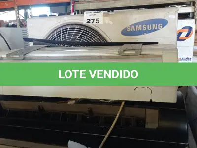 LOTE 275 - 01 CONDENSADORA MARCA SAMSUNG 18.000BTU E 02 EVAPORADORAS MARCAS E MODELOS DIVERSOS. (NO ESTADO, LEILÃO NÃO TEM GARANTIA E NEM DEVOLUÇÃO, SUJEITO A POSSÍVEIS AVARIAS VISÍVEIS/OCULTAS E/OU AUSÊNCIA DE COMPONENTES).