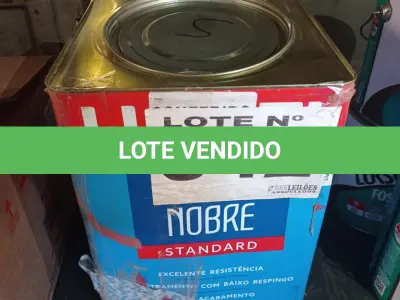 LOTE 042 - 01 - TINTA ACRÍLICA STANDARD NOBRE 18 LITROS COR VERMELHO RUBI (NO ESTADO, NÃO SABEMOS SE FUNCIONA. LEILÃO NÃO TEM GARANTIA E NEM DEVOLUÇÃO, SUJEITO A POSSÍVEIS AVARIAS VISÍVEIS/OCULTAS E/OU AUSÊNCIA DE COMPONENTES)