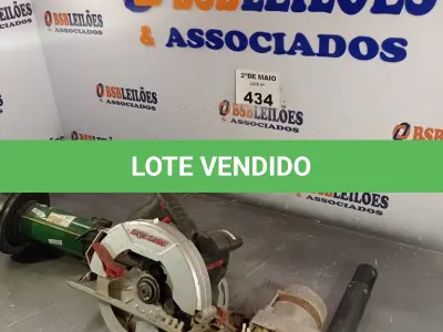 LOTE 434 - 02 MOTORES DE ESTEIRA E 01 SUCATA DE SERRA CIRCULAR. (NO ESTADO, LEILÃO NÃO TEM GARANTIA E NEM DEVOLUÇÃO, SUJEITO A POSSÍVEIS AVARIAS VISÍVEIS/OCULTAS E/OU AUSÊNCIA DE COMPONENTES).