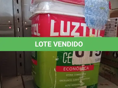 LOTE 015 - 01 - TINTA CERRADO 18L ACRILICA AMARELO CANARIO LUZTOL (NO ESTADO, NÃO SABEMOS SE FUNCIONA. LEILÃO NÃO TEM GARANTIA E NEM DEVOLUÇÃO, SUJEITO A POSSÍVEIS AVARIAS VISÍVEIS/OCULTAS E/OU AUSÊNCIA DE COMPONENTES)