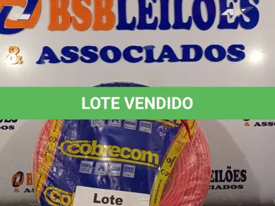 LOTE 203 - 01 - CABO FLEXÍVEL 10MM VERMELHO 100 METROS COBRECOM (NO ESTADO, NÃO SABEMOS SE FUNCIONA. LEILÃO NÃO TEM GARANTIA E NEM DEVOLUÇÃO, SUJEITO A POSSÍVEIS AVARIAS VISÍVEIS/OCULTAS E/OU AUSÊNCIA DE COMPONENTES)