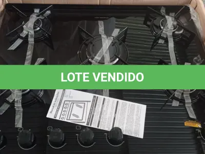 LOTE 245 - 01 - FOGÃO MAX COOK 5 QUEIMADORES PRETO BIVOLT FGV509PT - SUGGAR (NO ESTADO, NÃO SABEMOS SE FUNCIONA. LEILÃO NÃO TEM GARANTIA E NEM DEVOLUÇÃO, SUJEITO A POSSÍVEIS AVARIAS VISÍVEIS/OCULTAS E/OU AUSÊNCIA DE COMPONENTES)