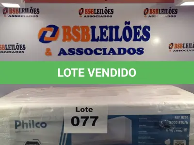LOTE 077 - 01 - EVAPORADORA SPLIT PHILCO 9000 BTU/H FRIO - PAS9200F1 220V (NO ESTADO, NÃO SABEMOS SE FUNCIONA. LEILÃO NÃO TEM GARANTIA E NEM DEVOLUÇÃO, SUJEITO A POSSÍVEIS AVARIAS VISÍVEIS/OCULTAS E/OU AUSÊNCIA DE COMPONENTES)