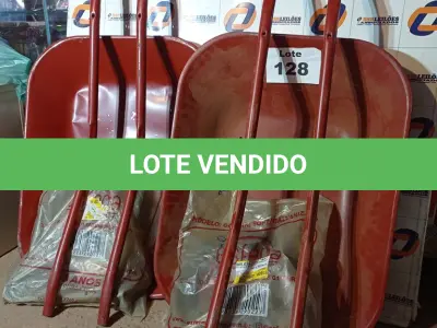 LOTE 128 - 02 - CARRINHOS DE MÃO (NO ESTADO, NÃO SABEMOS SE FUNCIONA. LEILÃO NÃO TEM GARANTIA E NEM DEVOLUÇÃO, SUJEITO A POSSÍVEIS AVARIAS VISÍVEIS/OCULTAS E/OU AUSÊNCIA DE COMPONENTES)