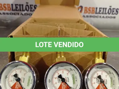 LOTE 300 - 10 - MANÔMETROS FAMABRAS (NO ESTADO, NÃO SABEMOS SE FUNCIONA. LEILÃO NÃO TEM GARANTIA E NEM DEVOLUÇÃO, SUJEITO A POSSÍVEIS AVARIAS VISÍVEIS/OCULTAS E/OU AUSÊNCIA DE COMPONENTES)