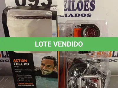 LOTE 093 - 01 - CÂMERA DE AÇÃO ATRIO FULL HD 1080P TELA LCD 2POL 12MP (NO ESTADO, NÃO SABEMOS SE FUNCIONA. LEILÃO NÃO TEM GARANTIA E NEM DEVOLUÇÃO, SUJEITO A POSSÍVEIS AVARIAS VISÍVEIS/OCULTAS E/OU AUSÊNCIA DE COMPONENTES)