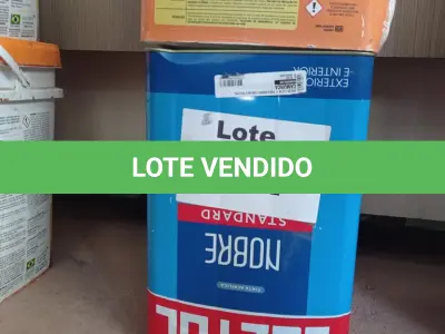 LOTE 111 - 02- LATAS DE TINTAS (NO ESTADO, NÃO SABEMOS SE FUNCIONA. LEILÃO NÃO TEM GARANTIA E NEM DEVOLUÇÃO, SUJEITO A POSSÍVEIS AVARIAS VISÍVEIS/OCULTAS E/OU AUSÊNCIA DE COMPONENTES)