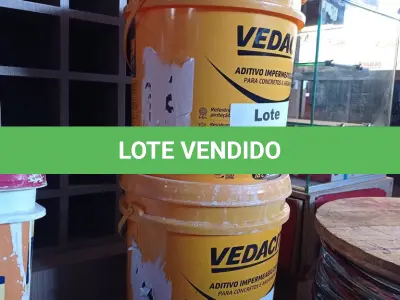 LOTE 182 - 03 - VEDACIT 18 LITROS VEDACIT (NO ESTADO, NÃO SABEMOS SE FUNCIONA. LEILÃO NÃO TEM GARANTIA E NEM DEVOLUÇÃO, SUJEITO A POSSÍVEIS AVARIAS VISÍVEIS/OCULTAS E/OU AUSÊNCIA DE COMPONENTES)