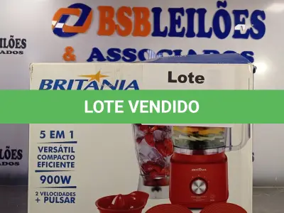 LOTE 302 - 01 - MULTIPROCESSADOR ALL IN ONE BRITÂNIA BMP900V 900W 220V (NO ESTADO, NÃO SABEMOS SE FUNCIONA. LEILÃO NÃO TEM GARANTIA E NEM DEVOLUÇÃO, SUJEITO A POSSÍVEIS AVARIAS VISÍVEIS/OCULTAS E/OU AUSÊNCIA DE COMPONENTES)
