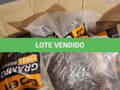 LOTE 202 - 18 KG GRAMPO P/CERCA 19X11 (NO ESTADO, NÃO SABEMOS SE FUNCIONA. LEILÃO NÃO TEM GARANTIA E NEM DEVOLUÇÃO, SUJEITO A POSSÍVEIS AVARIAS VISÍVEIS/OCULTAS E/OU AUSÊNCIA DE COMPONENTES)