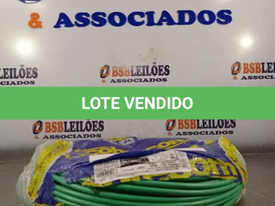 LOTE 208 - 01 - CABO FLEXÍVEL 10MM VERDE 100 METROS COBRECOM (NO ESTADO, NÃO SABEMOS SE FUNCIONA. LEILÃO NÃO TEM GARANTIA E NEM DEVOLUÇÃO, SUJEITO A POSSÍVEIS AVARIAS VISÍVEIS/OCULTAS E/OU AUSÊNCIA DE COMPONENTES)