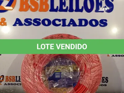 LOTE 203 - 01 - CABO FLEXÍVEL 10MM VERMELHO 100 METROS COBRECOM (NO ESTADO, NÃO SABEMOS SE FUNCIONA. LEILÃO NÃO TEM GARANTIA E NEM DEVOLUÇÃO, SUJEITO A POSSÍVEIS AVARIAS VISÍVEIS/OCULTAS E/OU AUSÊNCIA DE COMPONENTES)