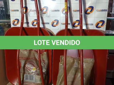 LOTE 186 - 02 - CARRINHOS DE MÃO (NO ESTADO, NÃO SABEMOS SE FUNCIONA. LEILÃO NÃO TEM GARANTIA E NEM DEVOLUÇÃO, SUJEITO A POSSÍVEIS AVARIAS VISÍVEIS/OCULTAS E/OU AUSÊNCIA DE COMPONENTES)