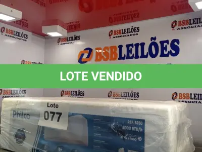 LOTE 077 - 01 - EVAPORADORA SPLIT PHILCO 9000 BTU/H FRIO - PAS9200F1 220V (NO ESTADO, NÃO SABEMOS SE FUNCIONA. LEILÃO NÃO TEM GARANTIA E NEM DEVOLUÇÃO, SUJEITO A POSSÍVEIS AVARIAS VISÍVEIS/OCULTAS E/OU AUSÊNCIA DE COMPONENTES)