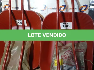 LOTE 198 - 02 - CARRINHOS DE MÃO (NO ESTADO, NÃO SABEMOS SE FUNCIONA. LEILÃO NÃO TEM GARANTIA E NEM DEVOLUÇÃO, SUJEITO A POSSÍVEIS AVARIAS VISÍVEIS/OCULTAS E/OU AUSÊNCIA DE COMPONENTES)
