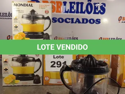 LOTE 291 - 06 – ESPREMEDORES DE FRUTAS (NO ESTADO, NÃO SABEMOS SE FUNCIONA. LEILÃO NÃO TEM GARANTIA E NEM DEVOLUÇÃO, SUJEITO A POSSÍVEIS AVARIAS VISÍVEIS/OCULTAS E/OU AUSÊNCIA DE COMPONENTES)