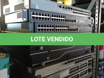 LOTE 134 - 09 - EQUIPAMENTOS DE REDE DIVERSOS (NO ESTADO, NÃO SABEMOS SE FUNCIONA. LEILÃO NÃO TEM GARANTIA E NEM DEVOLUÇÃO, SUJEITO A POSSÍVEIS AVARIAS VISÍVEIS/OCULTAS E/OU AUSÊNCIA DE COMPONENTES)