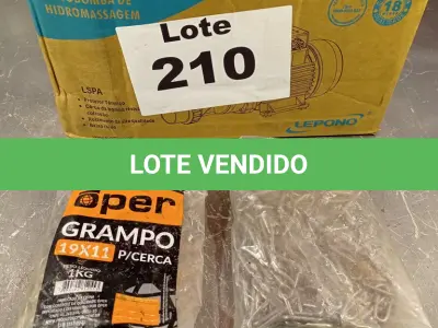 LOTE 210 - 18 KG GRAMPO P/CERCA 19X11 (NO ESTADO, NÃO SABEMOS SE FUNCIONA. LEILÃO NÃO TEM GARANTIA E NEM DEVOLUÇÃO, SUJEITO A POSSÍVEIS AVARIAS VISÍVEIS/OCULTAS E/OU AUSÊNCIA DE COMPONENTES)