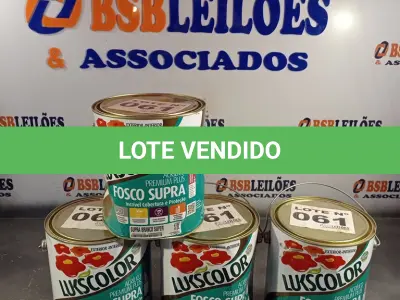 LOTE 061 - 04 - LATAS TINTA ACRÍLICA SUPRA LUKSCOLOR PREMIUM BRANCO 3,6L (NO ESTADO, NÃO SABEMOS SE FUNCIONA. LEILÃO NÃO TEM GARANTIA E NEM DEVOLUÇÃO, SUJEITO A POSSÍVEIS AVARIAS VISÍVEIS/OCULTAS E/OU AUSÊNCIA DE COMPONENTES)