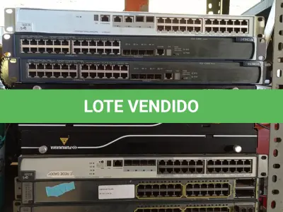LOTE 134 - 09 - EQUIPAMENTOS DE REDE DIVERSOS (NO ESTADO, NÃO SABEMOS SE FUNCIONA. LEILÃO NÃO TEM GARANTIA E NEM DEVOLUÇÃO, SUJEITO A POSSÍVEIS AVARIAS VISÍVEIS/OCULTAS E/OU AUSÊNCIA DE COMPONENTES)