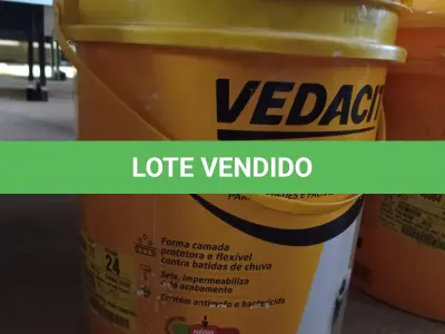 LOTE 183 - 01 - TINTA IMPERMEÁVEL VEDAPREN PAREDE 18KG - VEDACIT (NO ESTADO, NÃO SABEMOS SE FUNCIONA. LEILÃO NÃO TEM GARANTIA E NEM DEVOLUÇÃO, SUJEITO A POSSÍVEIS AVARIAS VISÍVEIS/OCULTAS E/OU AUSÊNCIA DE COMPONENTES)