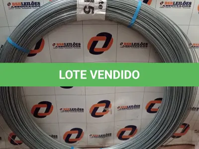 LOTE 115 - 01 - ARAME GERDAU PARA CERCA OVALADO 15 X 17 MM 1000 METROS (NO ESTADO, NÃO SABEMOS SE FUNCIONA. LEILÃO NÃO TEM GARANTIA E NEM DEVOLUÇÃO, SUJEITO A POSSÍVEIS AVARIAS VISÍVEIS/OCULTAS E/OU AUSÊNCIA DE COMPONENTES)