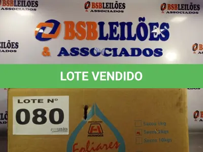 LOTE 080 - 10 - FERTILIZANTES MINERAL FOLIAR MISTO 2KG - HERINGER (NO ESTADO, NÃO SABEMOS SE FUNCIONA. LEILÃO NÃO TEM GARANTIA E NEM DEVOLUÇÃO, SUJEITO A POSSÍVEIS AVARIAS VISÍVEIS/OCULTAS E/OU AUSÊNCIA DE COMPONENTES)