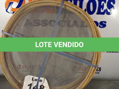 LOTE 148 - 06 - PENEIRAS PARA AREIA ARO #55 MADEIRA (NO ESTADO, NÃO SABEMOS SE FUNCIONA. LEILÃO NÃO TEM GARANTIA E NEM DEVOLUÇÃO, SUJEITO A POSSÍVEIS AVARIAS VISÍVEIS/OCULTAS E/OU AUSÊNCIA DE COMPONENTES)