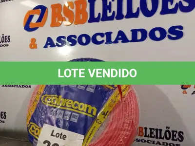 LOTE 203 - 01 - CABO FLEXÍVEL 10MM VERMELHO 100 METROS COBRECOM (NO ESTADO, NÃO SABEMOS SE FUNCIONA. LEILÃO NÃO TEM GARANTIA E NEM DEVOLUÇÃO, SUJEITO A POSSÍVEIS AVARIAS VISÍVEIS/OCULTAS E/OU AUSÊNCIA DE COMPONENTES)