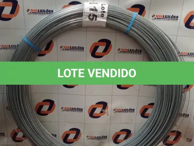 LOTE 115 - 01 - ARAME GERDAU PARA CERCA OVALADO 15 X 17 MM 1000 METROS (NO ESTADO, NÃO SABEMOS SE FUNCIONA. LEILÃO NÃO TEM GARANTIA E NEM DEVOLUÇÃO, SUJEITO A POSSÍVEIS AVARIAS VISÍVEIS/OCULTAS E/OU AUSÊNCIA DE COMPONENTES)