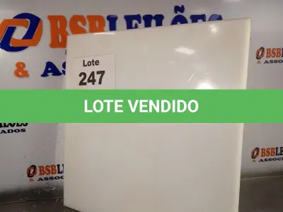 LOTE 247 - 01 - TÁBUA CHAPA TECNIL POLIETILENO 0,50MX0,50M (NO ESTADO, NÃO SABEMOS SE FUNCIONA. LEILÃO NÃO TEM GARANTIA E NEM DEVOLUÇÃO, SUJEITO A POSSÍVEIS AVARIAS VISÍVEIS/OCULTAS E/OU AUSÊNCIA DE COMPONENTES)