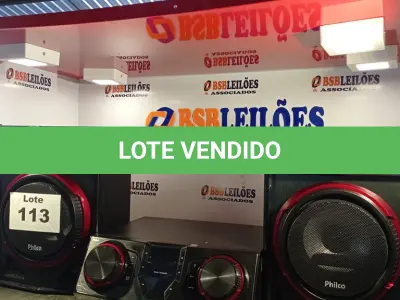 LOTE 113 - 01 - MINI SYSTEM PHILCO PHS1900BT PRETO COM BLUETOOTH 1900W DE POTÊNCIA - 127V/220V (NO ESTADO, NÃO SABEMOS SE FUNCIONA. LEILÃO NÃO TEM GARANTIA E NEM DEVOLUÇÃO, SUJEITO A POSSÍVEIS AVARIAS VISÍVEIS/OCULTAS E/OU AUSÊNCIA DE COMPONENTES)