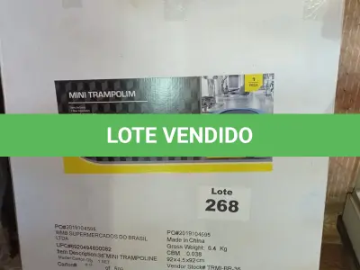 LOTE 268 - 01 - TRAMPOLIM/MINI CAMA ELÁSTICA (NO ESTADO, NÃO SABEMOS SE FUNCIONA. LEILÃO NÃO TEM GARANTIA E NEM DEVOLUÇÃO, SUJEITO A POSSÍVEIS AVARIAS VISÍVEIS/OCULTAS E/OU AUSÊNCIA DE COMPONENTES)