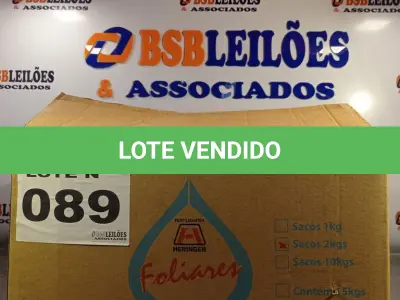 LOTE 089 - 10 - FERTILIZANTES MINERAL FOLIAR MISTO 2KG - HERINGER (NO ESTADO, NÃO SABEMOS SE FUNCIONA. LEILÃO NÃO TEM GARANTIA E NEM DEVOLUÇÃO, SUJEITO A POSSÍVEIS AVARIAS VISÍVEIS/OCULTAS E/OU AUSÊNCIA DE COMPONENTES)