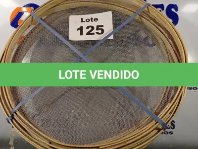 LOTE 125 - 06 - PENEIRAS PARA AREIA ARO #55 MADEIRA (NO ESTADO, NÃO SABEMOS SE FUNCIONA. LEILÃO NÃO TEM GARANTIA E NEM DEVOLUÇÃO, SUJEITO A POSSÍVEIS AVARIAS VISÍVEIS/OCULTAS E/OU AUSÊNCIA DE COMPONENTES)