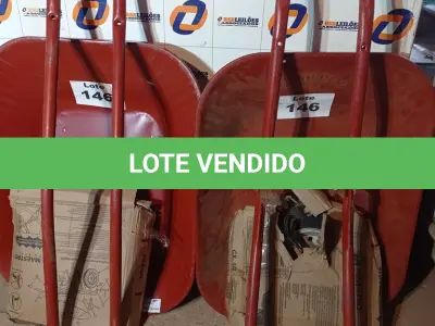 LOTE 146 - 02 - CARRINHOS DE MÃO (NO ESTADO, NÃO SABEMOS SE FUNCIONA. LEILÃO NÃO TEM GARANTIA E NEM DEVOLUÇÃO, SUJEITO A POSSÍVEIS AVARIAS VISÍVEIS/OCULTAS E/OU AUSÊNCIA DE COMPONENTES)