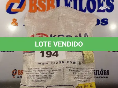 LOTE 194 - 10 - LUVA ESGOTO PRIMÁRIO 100MM - KRONA (NO ESTADO, NÃO SABEMOS SE FUNCIONA. LEILÃO NÃO TEM GARANTIA E NEM DEVOLUÇÃO, SUJEITO A POSSÍVEIS AVARIAS VISÍVEIS/OCULTAS E/OU AUSÊNCIA DE COMPONENTES)
