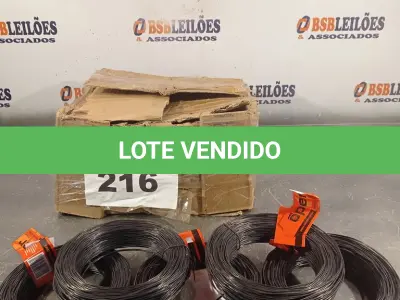 LOTE 216 - 20 - ARAMES RECOZIDO 1KG 18 PG07 TORCIDO - OPER (NO ESTADO, NÃO SABEMOS SE FUNCIONA. LEILÃO NÃO TEM GARANTIA E NEM DEVOLUÇÃO, SUJEITO A POSSÍVEIS AVARIAS VISÍVEIS/OCULTAS E/OU AUSÊNCIA DE COMPONENTES)