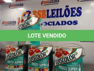 LOTE 061 - 04 - LATAS TINTA ACRÍLICA SUPRA LUKSCOLOR PREMIUM BRANCO 3,6L (NO ESTADO, NÃO SABEMOS SE FUNCIONA. LEILÃO NÃO TEM GARANTIA E NEM DEVOLUÇÃO, SUJEITO A POSSÍVEIS AVARIAS VISÍVEIS/OCULTAS E/OU AUSÊNCIA DE COMPONENTES)