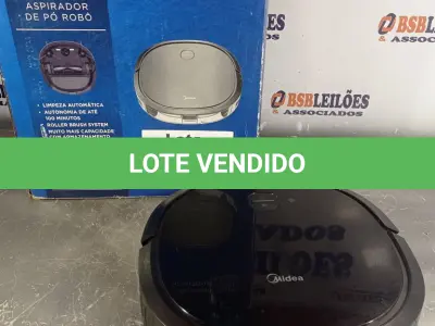 LOTE 246 - 01 - ASPIRADOR ROBÔ MIDEA SMART BRUSH (NO ESTADO, NÃO SABEMOS SE FUNCIONA. LEILÃO NÃO TEM GARANTIA E NEM DEVOLUÇÃO, SUJEITO A POSSÍVEIS AVARIAS VISÍVEIS/OCULTAS E/OU AUSÊNCIA DE COMPONENTES)