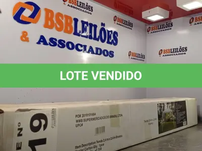 LOTE 119 - 01 – TENDA GAZEBO 2,40 X2,40 (NO ESTADO, NÃO SABEMOS SE FUNCIONA. LEILÃO NÃO TEM GARANTIA E NEM DEVOLUÇÃO, SUJEITO A POSSÍVEIS AVARIAS VISÍVEIS/OCULTAS E/OU AUSÊNCIA DE COMPONENTES)