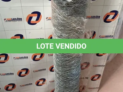 LOTE 122 - 01 - TELA DE GALINHEIRO 1.80 50 METROS (NO ESTADO, NÃO SABEMOS SE FUNCIONA. LEILÃO NÃO TEM GARANTIA E NEM DEVOLUÇÃO, SUJEITO A POSSÍVEIS AVARIAS VISÍVEIS/OCULTAS E/OU AUSÊNCIA DE COMPONENTES)