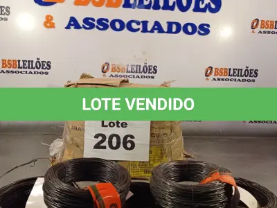 LOTE 206 - 20 - ARAMES RECOZIDO 1KG 18 PG07 TORCIDO - OPER (NO ESTADO, NÃO SABEMOS SE FUNCIONA. LEILÃO NÃO TEM GARANTIA E NEM DEVOLUÇÃO, SUJEITO A POSSÍVEIS AVARIAS VISÍVEIS/OCULTAS E/OU AUSÊNCIA DE COMPONENTES)