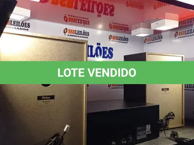 LOTE 113 - 01 - MINI SYSTEM PHILCO PHS1900BT PRETO COM BLUETOOTH 1900W DE POTÊNCIA - 127V/220V (NO ESTADO, NÃO SABEMOS SE FUNCIONA. LEILÃO NÃO TEM GARANTIA E NEM DEVOLUÇÃO, SUJEITO A POSSÍVEIS AVARIAS VISÍVEIS/OCULTAS E/OU AUSÊNCIA DE COMPONENTES)
